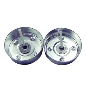 Gobelets à bougies chauffe-plat en aluminium argenté non parfumés, contenants vides pour la fabrication de bougies en moule - Product Image 3