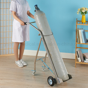 Chariot à oxygène de qualité hospitalière durable, directement de l'usine, pour le <span class=keywords><strong>transport</strong></span> de gaz médicaux - Product Image 2