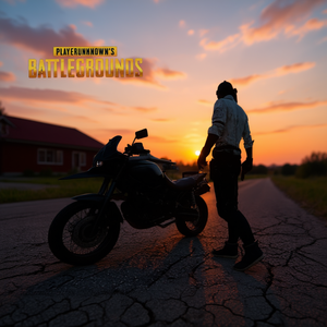 แผ่นรองเมาส์ PlayerUnknown's Battlegrounds ขนาด 25x21 ซม. ลายตัวละครมอเตอร์ไซค์สำหรับเล่นเกม - Product Image 3