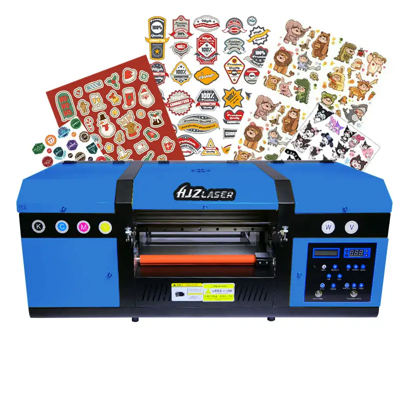 Bảng Top A3 lớn pha lê phim chuyển phim impresora máy in tất cả trong một 30cm UV Sticker dtf máy in với Laminator