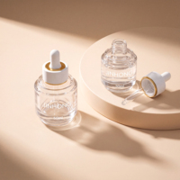 Botol Kaca Premium Custom Kosong 30ml 50ml untuk Serum Wajah, Minyak Esensial, dan Kemasan Minyak Serum Rambut