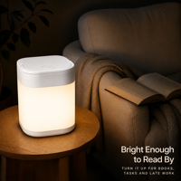Lampe de nuit LED rechargeable, lampe de campagne, lampe d'extérieur, éclairage à 3 couleurs, lampe à batterie à intensité variable, lampe de bureau, lampe de nuit carrée