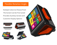 Mini-caisse tactile commerciale compacte pour supermarché, système de point de vente avec NFC, Bluetooth, USB, WiFi, lecteur de codes QR et imprimante thermique