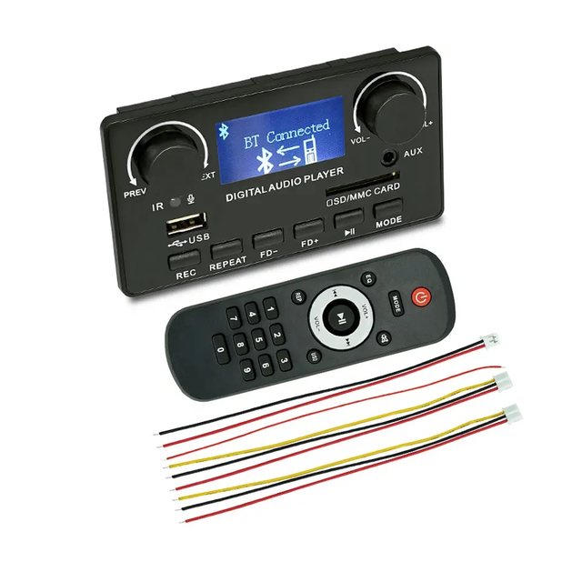 Ready to Ship   Good Quality  5V to 12V MP3 Player Blue Tooth Music Speaker MP3 Music Player With LCD Screen