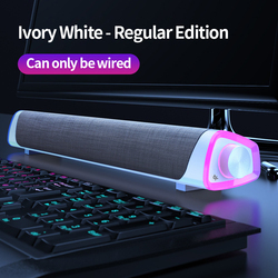 Usb <strong>Pc</strong> <strong>Speakers</strong> With Colorful Rgb Lights Surround Sound Portable Computer Wireless Sound Bar <strong>Speaker</strong> for Desktop Laptop - Product Image 4