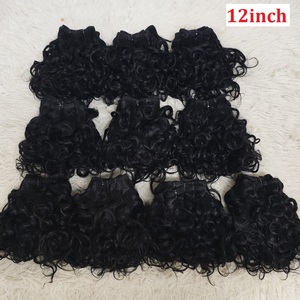 Promotion 70$ – Extensions de cheveux Remy bouclés rose de 10 pouces, 50 pièces, 1 kg, couleur noir naturel, lot de cheveux brésiliens, tissage de cheveux mouillés et ondulés - Product Image 5