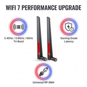 <span class=keywords><strong>Antena</strong></span> <span class=keywords><strong>WiFi</strong></span> Industrial de 5dBi, 2.4G <span class=keywords><strong>5G</strong></span> de Doble Banda, Tipo Blade, RP-SMA Macho, Plegable, para IoT, Gateway, Cámara de Seguridad, Juegos - Product Image 4