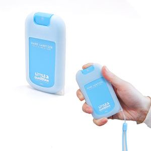 Pulverizador plástico para as mãos, desinfetante de plástico PP 20/30ml, recarregável, para uso com cartão de crédito, spray de névoa de perfume de bolso portátil com estojo de silicone - Product Image 1