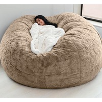 Fauteuil pouf en tissu de style moderne, design modulaire, haute qualité, confortable, grand lit pour la détente et la relaxation