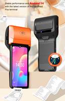 Terminal Punto de Venta Portátil Android 14 Actualizado con Impresora de 80 mm, Terminal de 6.5 Pulgadas, Sistema Punto de Venta para Restaurantes