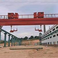 Pont roulant à double poutre de style européen Yiteng avec palan électrique, capacité de 3 à 40 tonnes, hauteur de levage de 20 m, portée de 10 m, intérieur/extérieur