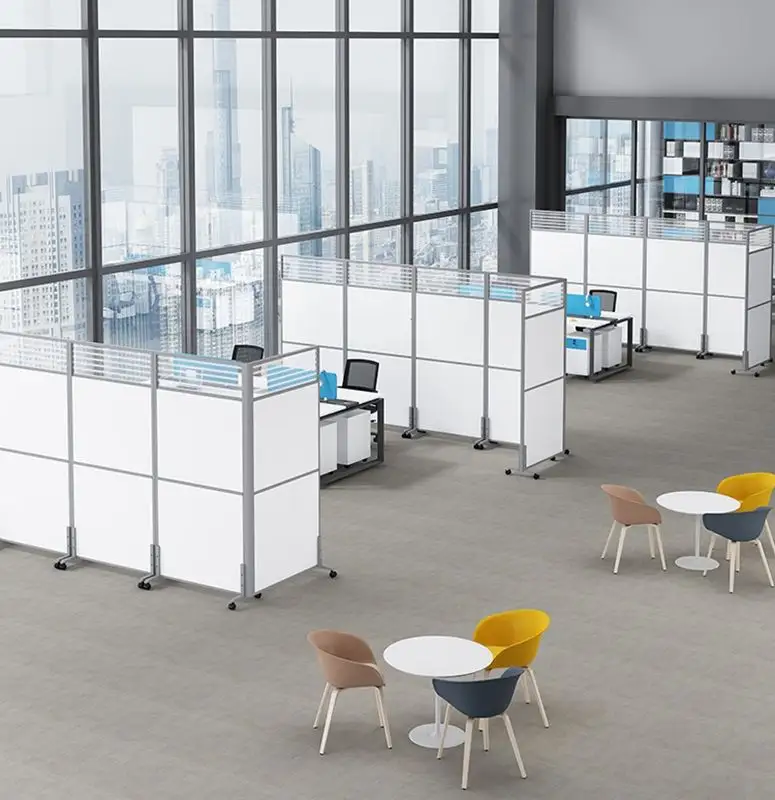 XTPW-003 moderne pliable écran cloison mobile bureau table diviseur cloison panneau mur bureau cloisons