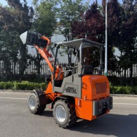 Mini-chargeuse sur pneus diesel 4x4, livraison gratuite directement de l'usine, petite chargeuse pour travaux de construction