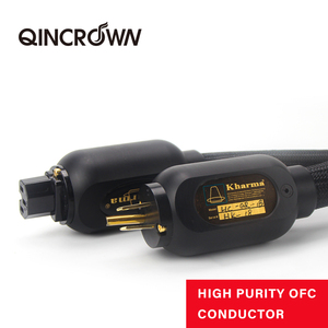 Câbles d'alimentation audio QINCROWNHi-End <span class=keywords><strong>Karma</strong></span> KPC-GR-1B Grand Reference 2M, version US/EU, cordon audio isolé en PVC - Product Image 5