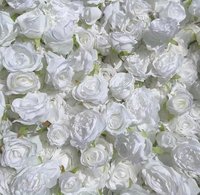 Hot Selling Wedding Stage Floral Wall Backdrop Design Artificial Silk Flower Wall