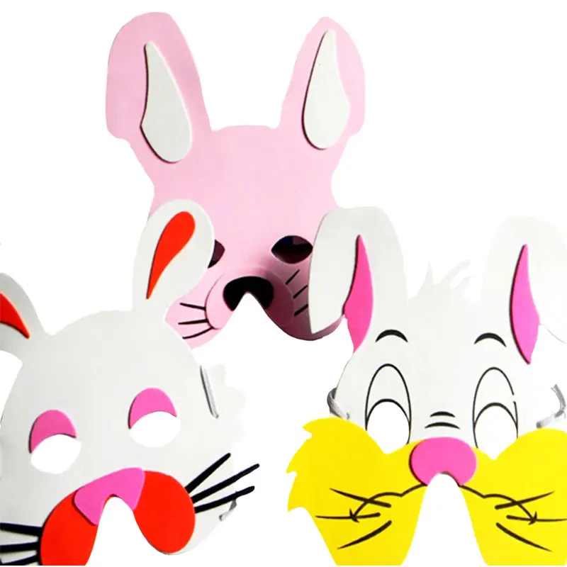 Wuudi EVA Mascarilla Animal Máscara de Cosplay Máscaras de Fiesta para Niños Fiesta de Cumpleaños 10 Piezas 