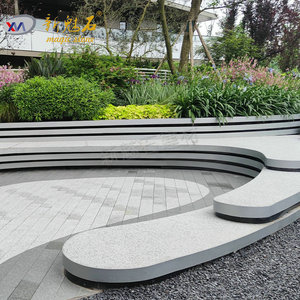 Nuevos Materiales de Construcción de Piedra, Banco de Jardín de Cemento Prefabricado, Terrazo, Resistente al Agua y a las Manchas, Asientos para Parque - Product Image 1