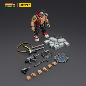 JOYTOY Officiel Authentique TMNT-Beebop Figurine Articulée à l'Échelle 1/18 Modèle de Collection avec Accessoires JT8476 - Product Image 5