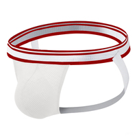 Jockstrap athlétique pour homme avec ceinture de 3 cm |   Sous-vêtements pour hommes en coton doux et élastique, ceinture en maille tissée 180G, 90% nylon, 10% élasthanne, poche