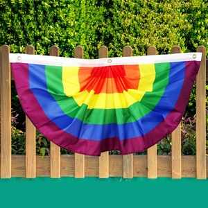 Décoration créative de drapeau américain plissé en forme d'éventail bannière étoilée pour la fête de l'indépendance décoration de la fête du travail - Product Image 4