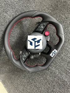 Volante de Cuero Cosido a Mano de Entrega Rápida para <span class=keywords><strong>Audi</strong></span> Q5 Q5L Q7 4M SQ8 <span class=keywords><strong>Q8</strong></span>, Volante 2018 2019 2020 2021 2022 <span class=keywords><strong>2023</strong></span> 2024 - Product Image 6