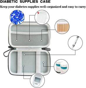 Estuche <span class=keywords><strong>de</strong></span> Viaje para Suministros <span class=keywords><strong>de</strong></span> Diabetes, para Tiras Reactivas <span class=keywords><strong>de</strong></span> Glucosa en Sangre, Dispositivo <span class=keywords><strong>de</strong></span> Punción con 2 Cajas Transparentes Pequeñas y 1 Hebilla <span class=keywords><strong>de</strong></span> Escalada - Product Image 3