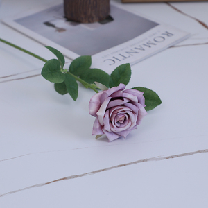 Rose artificielle Yafei Diamond à tige unique en soie, décorations élégantes pour mariage et Thanksgiving, art floral doux fait main pour fenêtre - Product Image 2