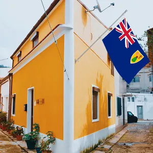 Bandeiras de poliéster para Ilhas TheTurks e Caicos 3x5 pés por atacado Personalizar todas as nações transporte rápido Fornecedor confiável entrega rápida
