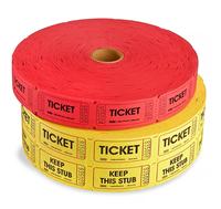Rouleaux de billets de tombola personnalisés 1000 Billets de repas Rouleaux simples pour les événements Loisirs Regarder un film Classe de divertissement Récompense et prix