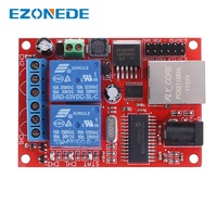 Scheda Relè Ethernet LAN a 2 Vie con Interruttore a Ritardo, Modulo Controller TCP/UDP, Server WEB, Controllo Remoto Cloud a 2 Canali