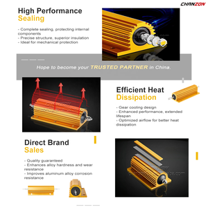 Résistance logée en aluminium or haute puissance RX24 100W 1R/6/8/10/15/25/50/100R <span class=keywords><strong>Ohm</strong></span> RX24-100W résistances bobinées à boîtier en aluminium 8R - Product Image 4