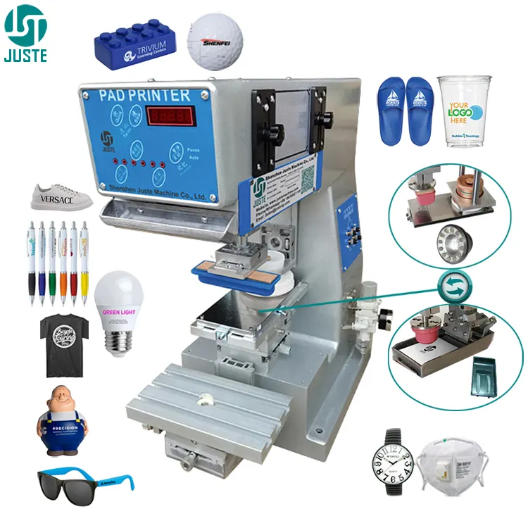 Fechado Copo de Tinta Máquina de Impressão da Almofada de Mesa Mini 1 Única Cor Tampo Da Mesa Tampo Impressoras Portáteis Impressora De Almofadas Para Lápis