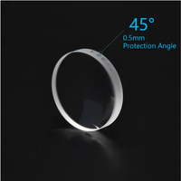 Lentille en silice fondue de quartz avec revêtement AR 30*5mm, fenêtre de protection laser à fibre 1064nm pour tête de découpe Raytools 1064nm