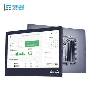 Nhà Máy Bán buôn IP65 treo tường <span class=keywords><strong>AIO</strong></span> RJ45 Điện dung màn hình cảm ứng máy tính 450nits đầy đủ nhôm công nghiệp bảng điều chỉnh PC cho Mes - Product Image 1