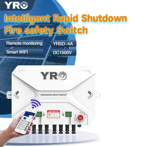 Interrupteur d'arrêt rapide solaire YRO interrupteur de sécurité pompier pour panneau solaire 1000V DC 1500V DC interrupteur isolateur 3-4 cordes