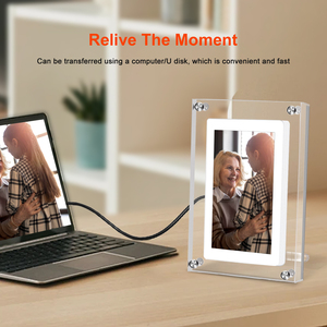 Khuyến mãi nóng 2025 Khung ảnh kỹ thuật số acrylic pha lê 7 inch mới nhất tích hợp đồng hồ, hỗ trợ <span class=keywords><strong>MP4</strong></span>, độ phân giải 1080p, có thể treo tường - Product Image 5
