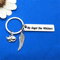Porte-clés commémoratif pour animaux de compagnie, cadeau souvenir de sympathie pour les amoureux des chats, souvenir de la perte d'un animal de compagnie pour la famille et les amis