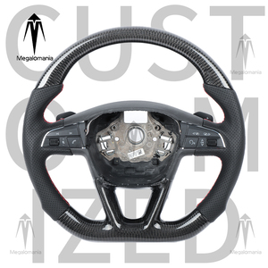 <span class=keywords><strong>Volante</strong></span> Deportivo de Fibra de Carbono LED Actualizado para <span class=keywords><strong>Seat</strong></span> <span class=keywords><strong>Leon</strong></span> Cupra <span class=keywords><strong>MK3</strong></span> - Product Image 1