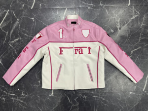 Giacca da Moto in <span class=keywords><strong>Pelle</strong></span> Traspirante Antivento con Ricami per <span class=keywords><strong>Uomo</strong></span>, per Corse Fuoristrada - Product Image 6