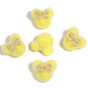 Perles en acrylique colorées en forme de boule de diamant, style moderne, vente en gros, pour la fabrication de bijoux DIY, accessoires, 27x29mm, 11g - Product Image 4