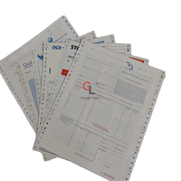 Papel de factura personalizado 8,5X11 2345ply Computadora continua NCR Hojas de impresora de papel de oficina sin carbón