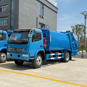 CLW 4X2 Compress Garbage Truck 7cbm Rear Loading Disposal Refuse <b>Waste</b> Compactor Garbage Truck - Product Image 1