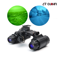 Dispositif de vision nocturne binoculaire à faible luminosité certifié CE, fabriqué en usine, OEM Gen2/Gen3 FOM1400+ IIT Tube P43/P45, monté sur la tête, PVS7