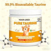 Poudre de Taurine Pure Premium OEM/ODM pour Chats, Sans Arôme, Soutien Immunitaire et Oculaire, Facile à Mélanger, Supplément Cardiaque 100% Naturel pour Chats