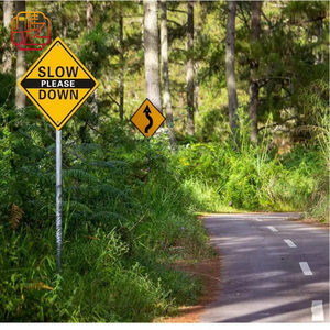 ป้ายเตือนจราจรแบบสากล - ป้ายแสดงลำดับความสำคัญทางแยกทำจากอะลูมิเนียมสะท้อนแสงที่ทนทาน - Product Image 5