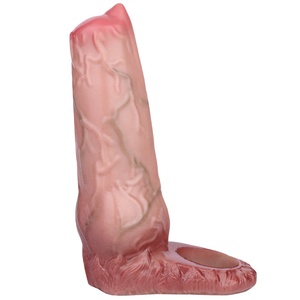 FAAK Hollow Realistic Dog <b>Dildo</b> Silicone Penis Extender Cock Sleeve Cock Enlargement Sleeve Sex Enhancer Penis Extender Sex Toys - Product Image 2