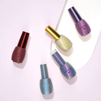 Bouteille de vernis à ongles en verre vide de 16ml avec bouchon de brosse Emballage de conteneur de vernis gel UV personnalisable