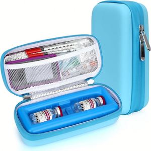 Hot Selling Portable Diabetic Insulin <b>Cooler</b> Bag Storage Protector Waterproof Shockproof Lightweight EVA Insulin Vial Case - Product Image 1