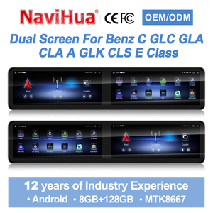 Nuevo para Mercedes Benz Serie C GLC A CLA GLA GLK CLS Clase E, Radio de Auto Android con Pantalla Dual de 12.3 Pulgadas, Multimedia, Carplay, Estéreo para Auto - Product Image 1