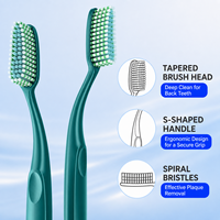 Brosse à dents personnalisée avec logo, brosse à dents de luxe de qualité supérieure à poils doux